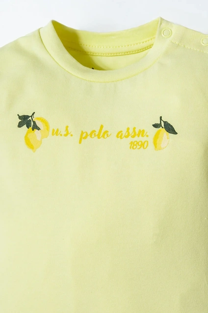 U.S. Polo ASSN Komplet majica i šorts Limoncello dream USB3025 5547