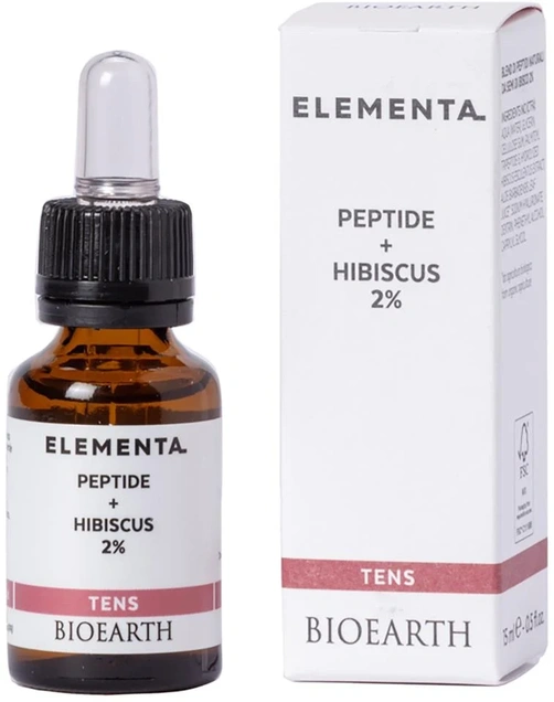 BIOEARTH Peptidi + Hibiskus 2% - serum za zatezanje kože 15ml 6760