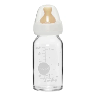 Staklena flašica Hevea 120ml, 1 kom 0-3 m