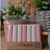 Childiva Set bebi krpica od organskog pamuka 7/1 (roza-bela) 4755