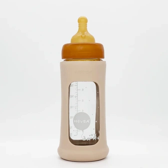 Hevea flašica sa širokim otvorom i sa zaštitnim rukavom 250 ml