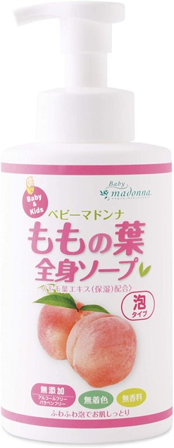 Baby Madonna Organska bebi kupka za lice, telo i kosu sa ekstraktom lista breskve 400 ml 5660