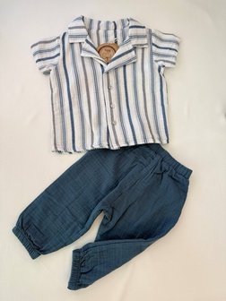 KIDEX Kidaxi KOŠULJA I PANTALONE od muslina komplet vel.98