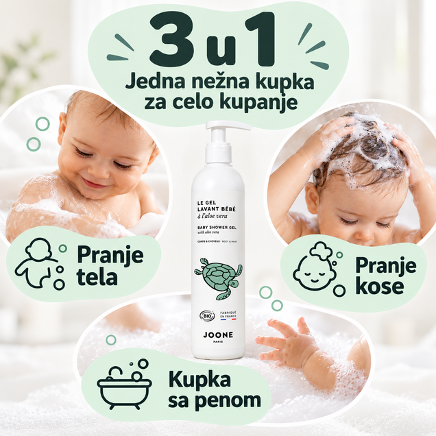 Joone Paris Organski gel za kupanje za bebe 400 ml 7153