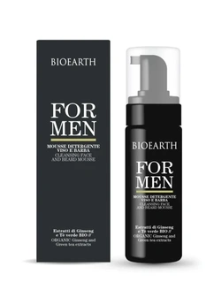 BIOEARTH MEN - Pena za brijanje i čišćenje lica