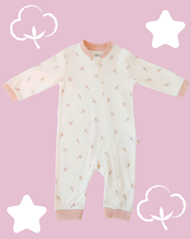 Kidaxi Organic pidžama  za bebe Natural vel.62