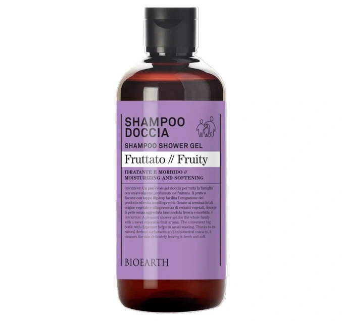 BIOEARTH Gel za tuširanje i šampon za celu porodicu - VOĆKICE 500ml - FAMILY linija 6522