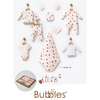 Bubbles set 10/1 za novorođenče od organskog pamuka (Jagoda) 3797