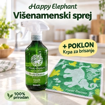 Happy Elephant  višenamensko sredstvo za čišćenje bez ispiranja 400 ml
