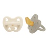 Hevea ortodontska cucla od prirodne gume (0-3 mes) Ivory beige i mlečno bela 4859