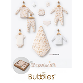 Bubbles set za novorođenče od organskog pamuka  Duga