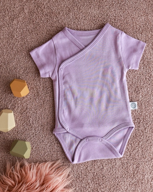 Wowo basic bodi kratkih rukava 68 (3-6 meseci) (Lila) 3829