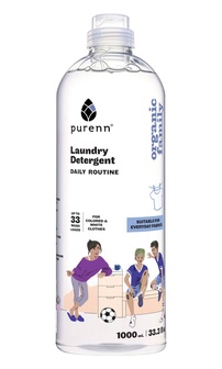 Ekološki univerzalni tečni deterdžent za pranje veša sa nežnom notom slatke maline "DAILY ROUTINE" 1L - Purenn Organic Family
