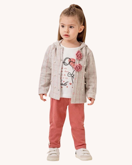 KIDEX roze biser komplet 4568