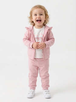 U.S. Polo ASSN komplet trenerka sa majicom Blush Heart