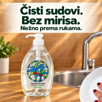 Yashinomi deterdžent za ručno pranje posuđa, voća i povrća 500 ml