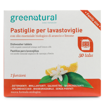 GREENATURAL Deterdžent Tablete za pranje posuđa 50kom