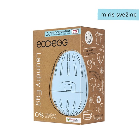 ECOEGG 2u1 eko-deterdžent i omekšivač za veš, Miris svežine-70 pranja