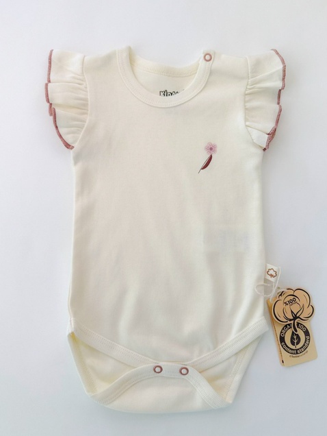 Kidaxi organic bodi za devojčice 62 (0-3 meseci) (Cvetić) 3864