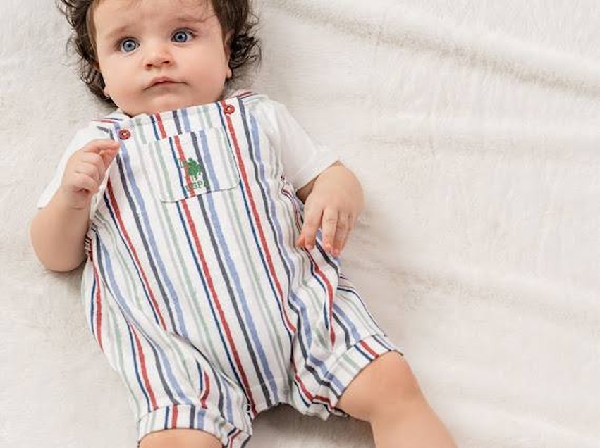 U.S. Polo ASSN komplet majica i kombinezon Rugby Multi Stripe 5621