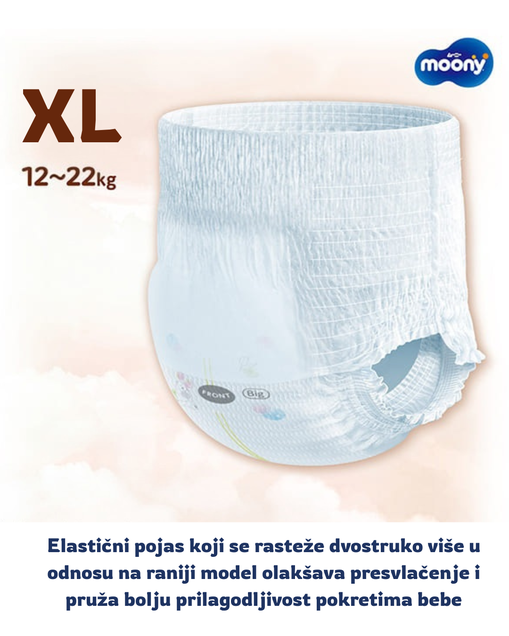 Gaćice Moony Natural / Low Irritation XL 4887