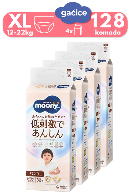 Moony Low Irritation pelene-gaćicel XL MegaBox 3023