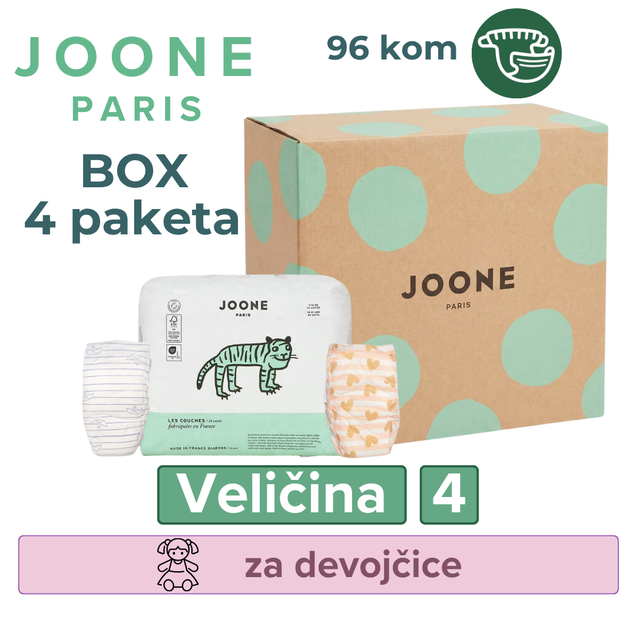 Joone Paris Iconic BOX pelene za devojčice veličina 4 5730