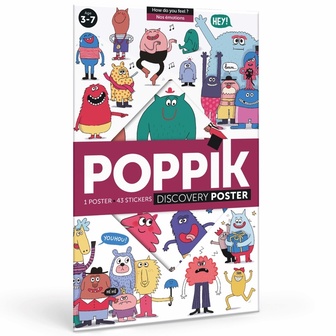POPPIK Edukativni poster s nalepnicama Otkrića: Osećanja