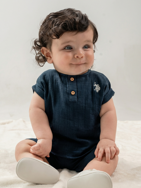 U.S. Polo ASSN Komplet majica i šorts od lana 5624