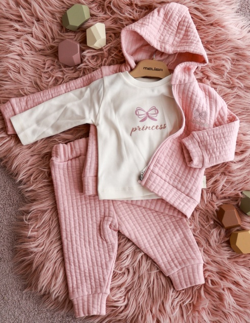 SWEETMELISA komplet trenerka sa majicom 3/1 (roze) 68 (3-6 mes) 4657
