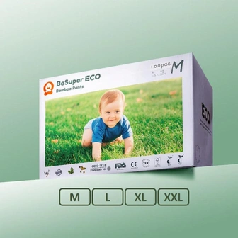 Besuper Eco Bamboo pelene-gaćice