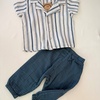 Kidaxi KOŠULJA I PANTALONE od muslina komplet vel.80 3856